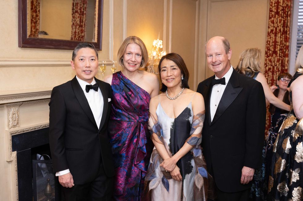 Ba Nguyen and Gwendolyn Dawson, Inprint Board President Chinhui Juhn and Eddie Allen