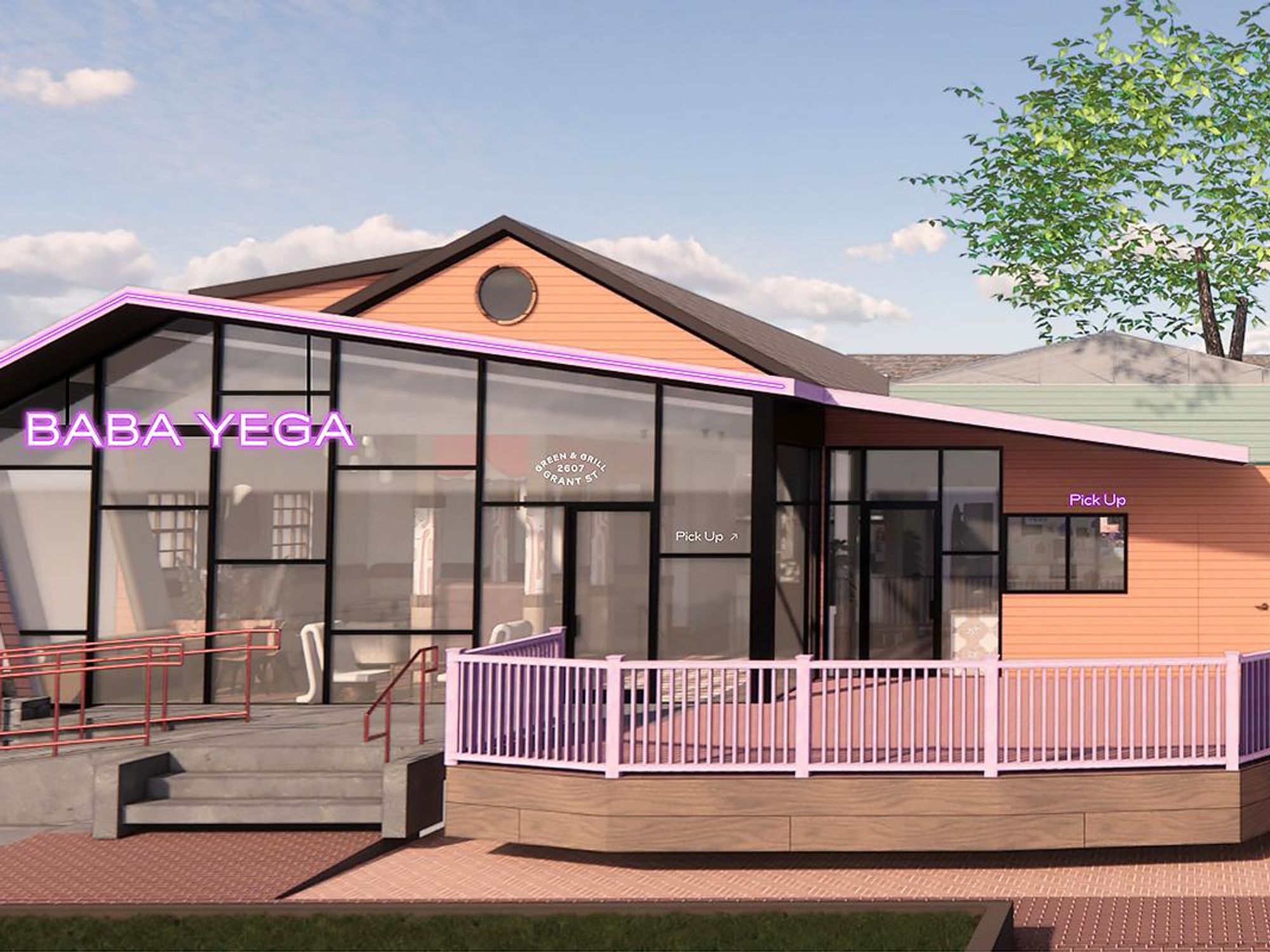 Baba Yega exterior rendering