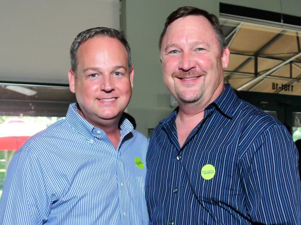 Back to School with SEARCH closing party August 2013 Doug Parker and Rodney Honerkamp