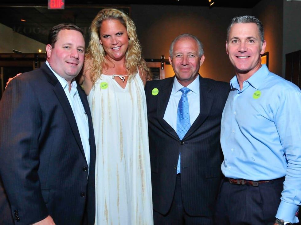 Back to School with SEARCH closing party August 2013 Stephen Johnson and Lisa Johnson, Manny Vela, Chris Hanslik