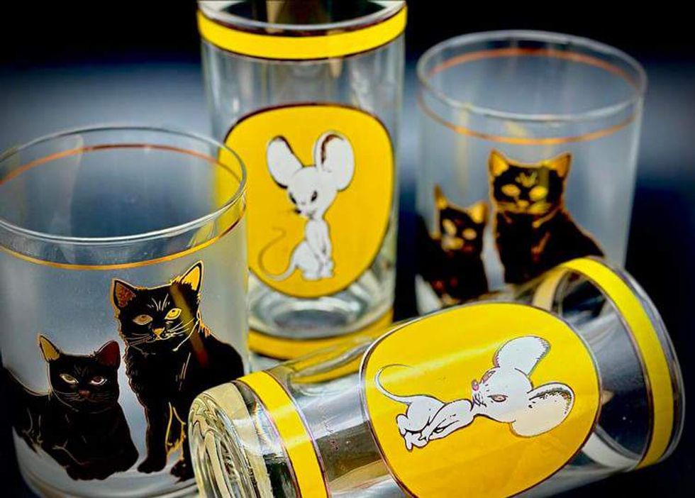 Baker's Barware vintage glasses