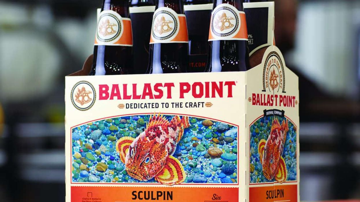 Ballast Point Sculpin IPA beer six-pack