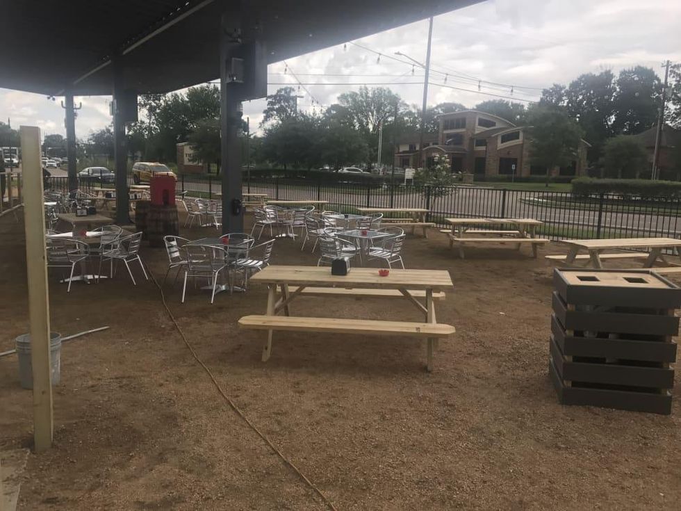 Balls Out Burger patio