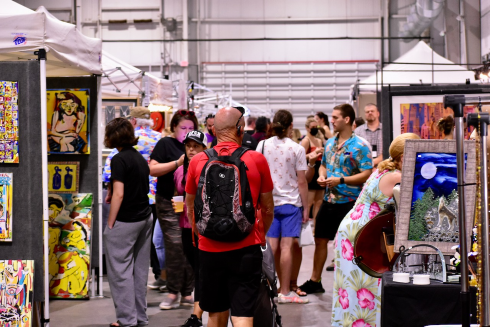 BAM! Art Market returns to Silver St Warehouse August 12 noon - 7pm