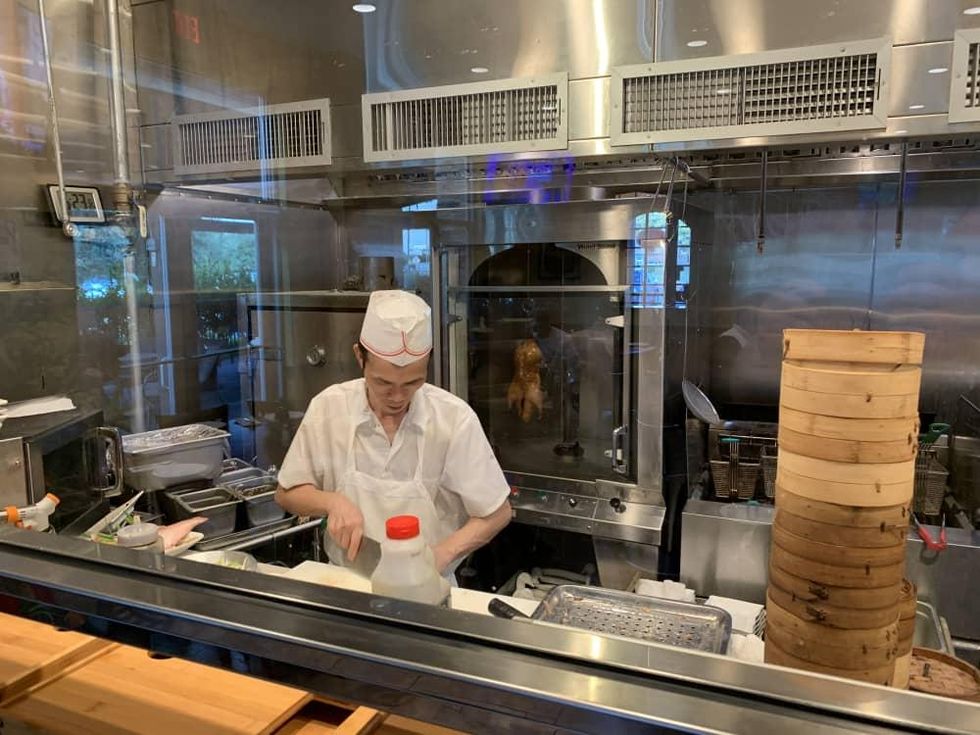 Bamboo House kitchen Peking duck