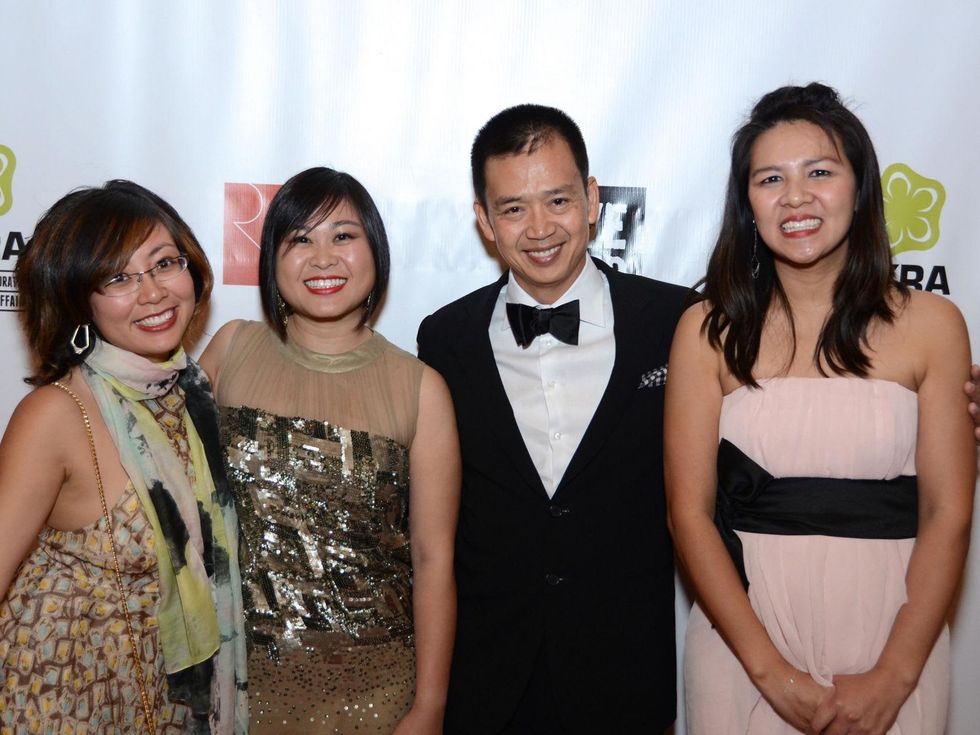 Bao-Tuong Nguyen, from left, Van-Tuong Nguyen, Chung Nguyen and Florence Tang at the Rice Design Alliance Gala November 2013