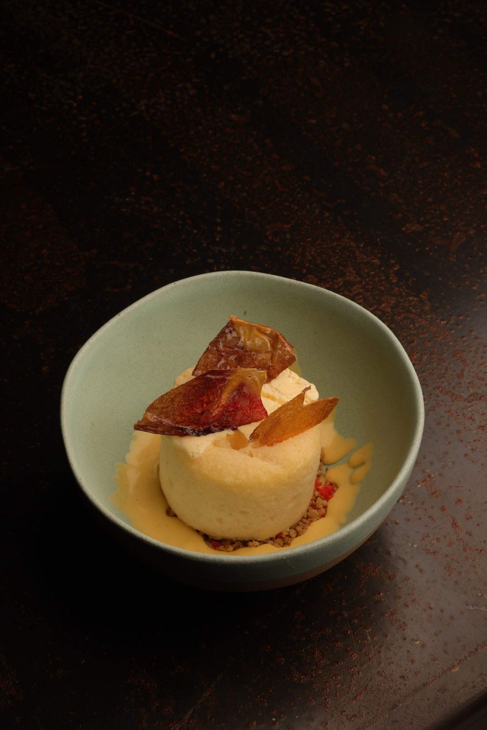 Barbacan peaches and cream dessert
