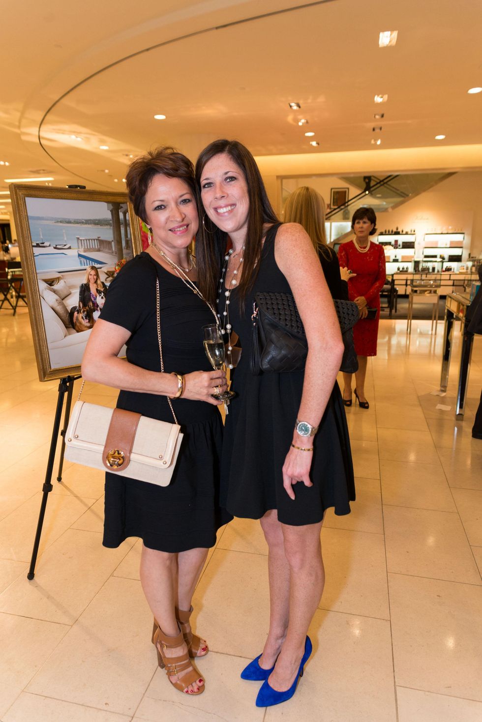 Barbara Bailey, left, and Amanda Tomlinson at the CAP kick-off at Saks September 2014