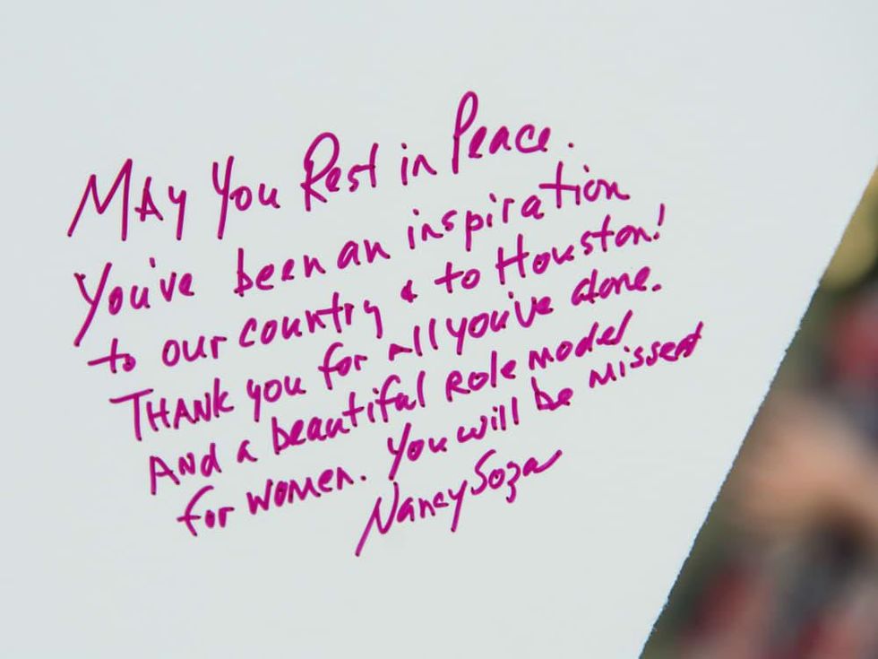 Barbara Bush City Hall memorial