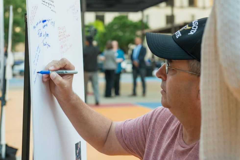 Barbara Bush City Hall memorial