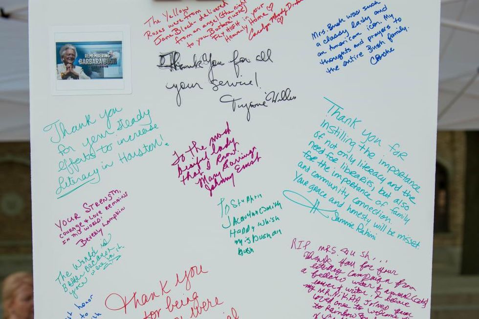 Barbara Bush City Hall memorial