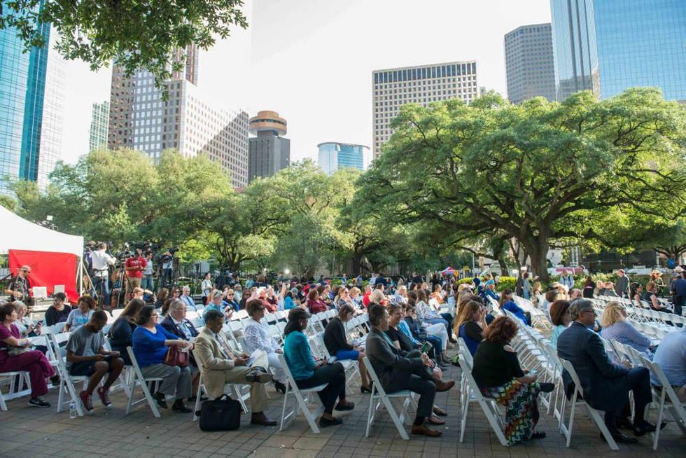 Barbara Bush City Hall memorial