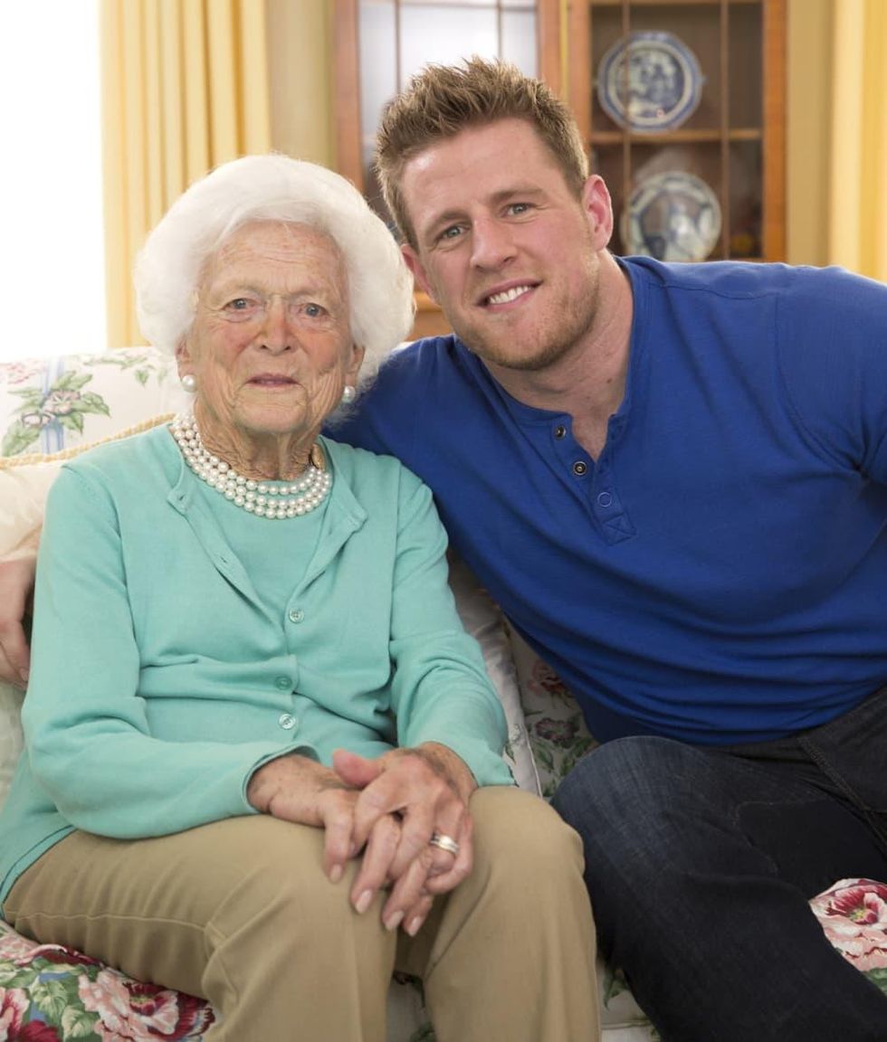 Barbara Bush, J.J. Watt 4/2016