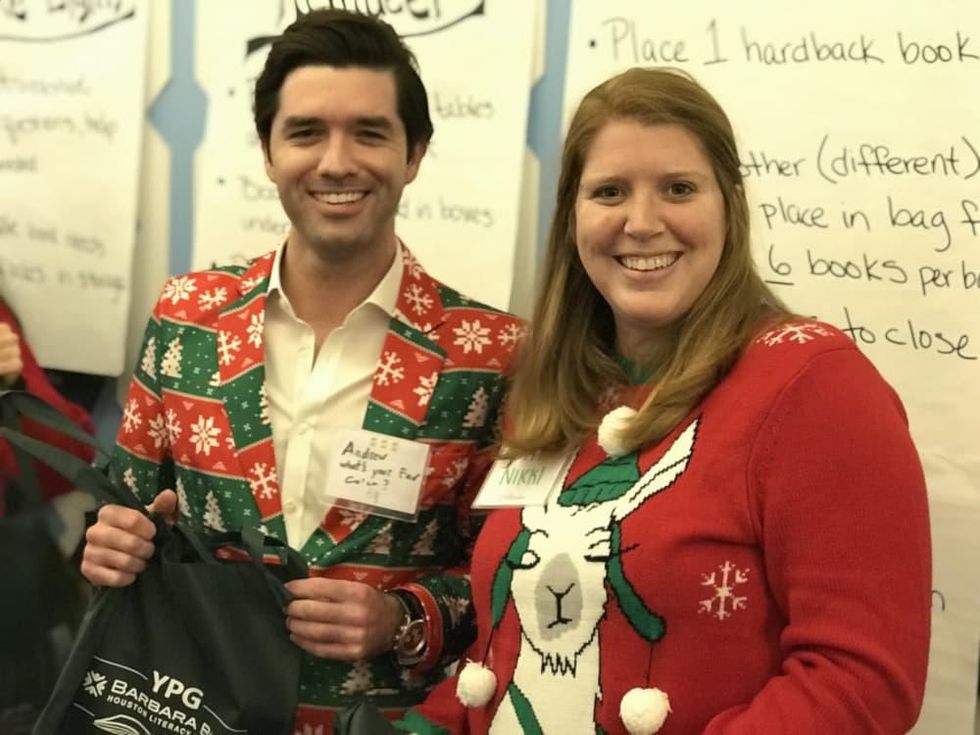 Barbara Bush Literacy Foundation Young Professionals Tacky Sweater
