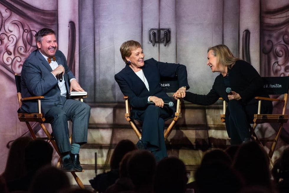 Barbara Bush Power of Literacy Luncheon Julie Andrews 2019 Ernie Manouse, Julie Andrews, and Emma Walton Hamilton
