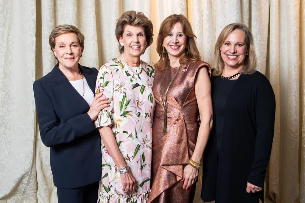 Barbara Bush Power of Literacy Luncheon Julie Andrews 2019 Julie Andrews, Lilly Andress, Vicki West, and Emma Walton Hamilton