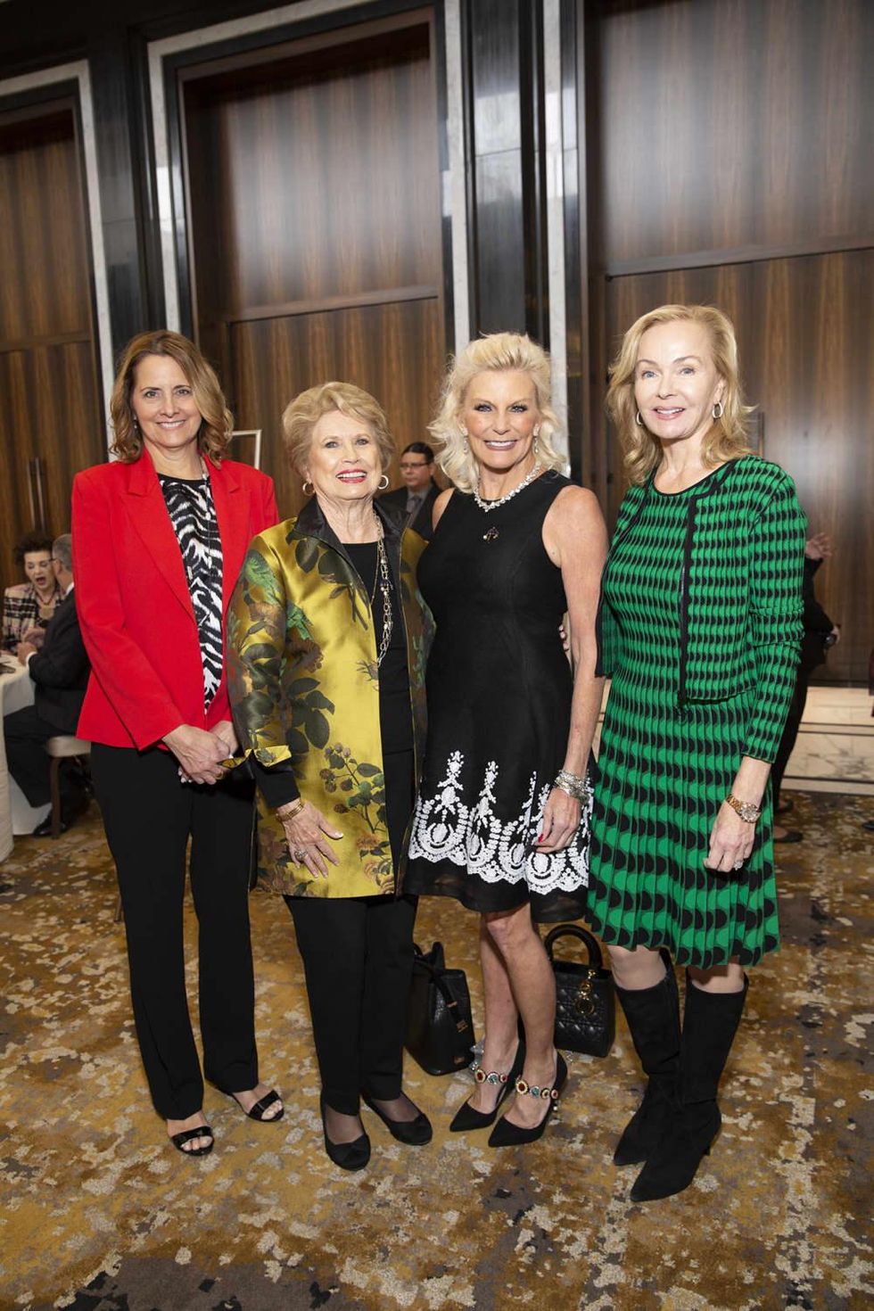 Barbara Bush Power of Literacy Luncheon Julie Andrews 2019 Laurel D'Antoni, Ginger Blanton, Kristen Oesch Stubbs, and Alice Mosing