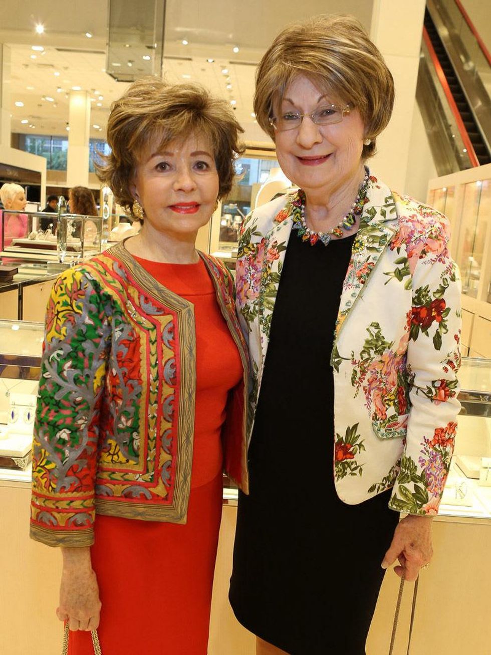 Barbara LeGrange, left, and Cora Sue Mach at Neiman Marcus' Stiletto Strut