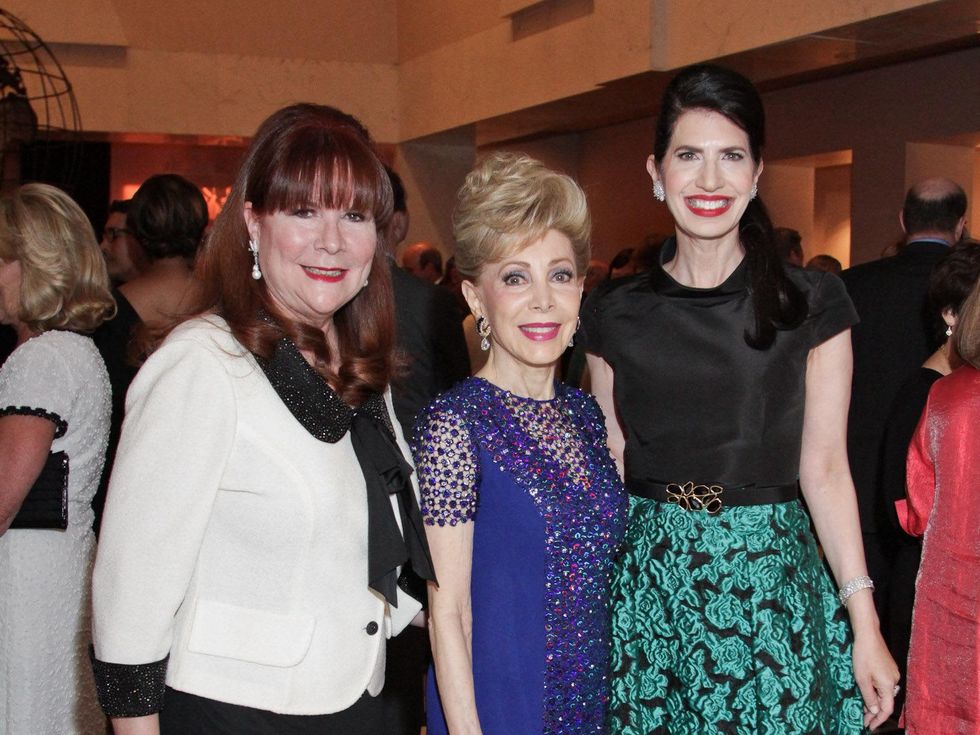 Barbara Van Postman, from left, Margaret Alkek Williams and Dr. Kelli Cohen Fein at the Medical Bridges gala October 2013