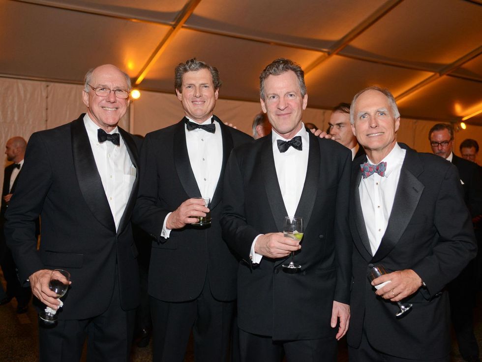 Barclay Armstrong, from left, Thad Grundy, Tom Bacon and David Fitch at Men of Menil March 2014