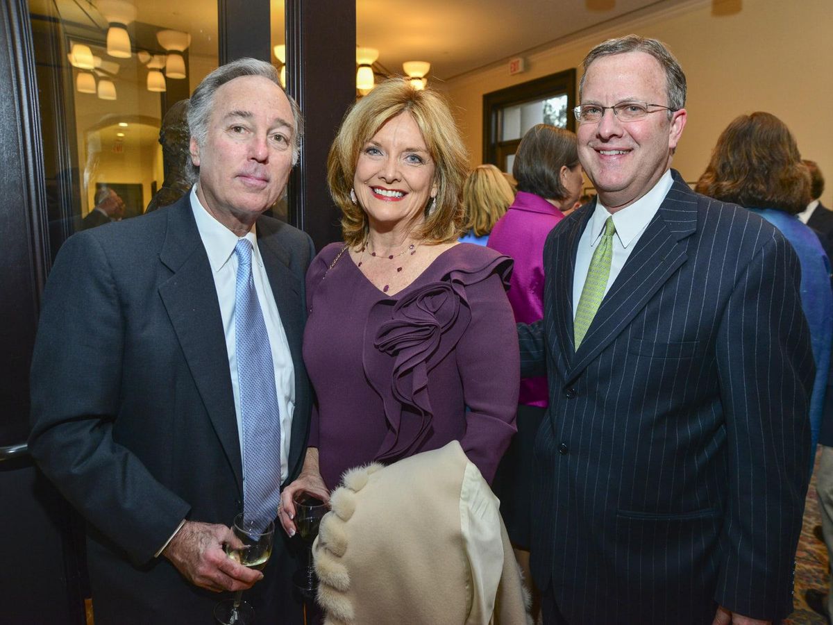 Barry Silverman, left, Shara Fryer and Doug Baker at the Baker ...