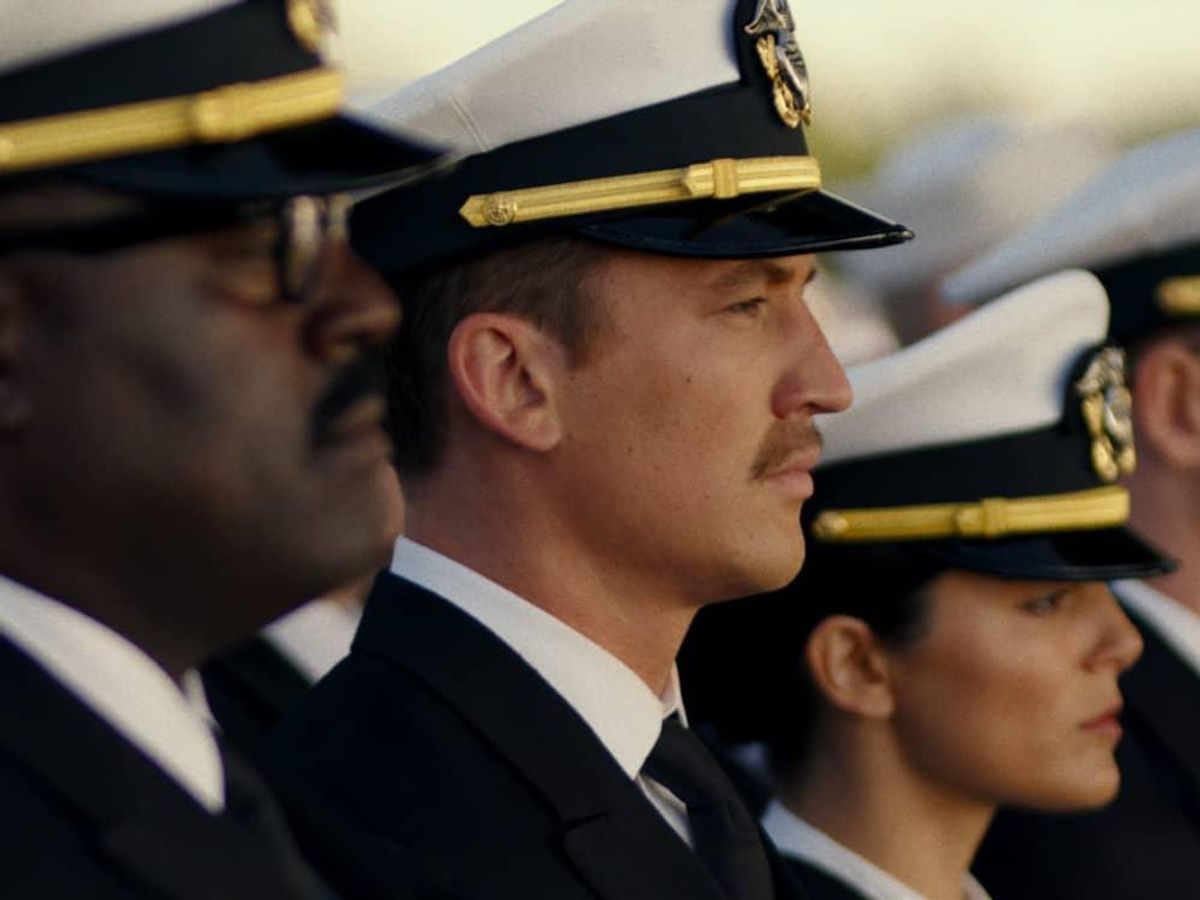 Bashir Salahuddin, Miles Teller, and Monica Barbaro in Top Gun: Maverick. -  CultureMap Houston