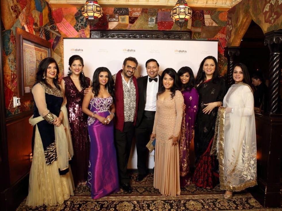 Bass Gala 2015 The Board of Ek Disha: L-R Geeta Anand, Sippi Khurana, Farida Abjani, Gopaal Seyn, Rick Pal, Swati Narayan, Raj Patel, Jyoti Malhan, Irum Javed