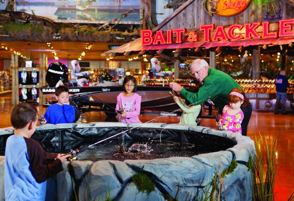 S2 Ep142) Are there bass in the Bass Pro Shops Pond!??? Houston TX