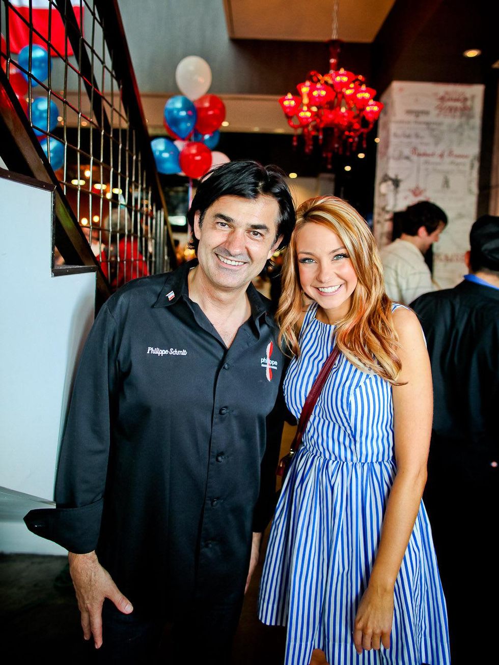 Bastille Day Celebration at Philippe Restaurant + Lounge July 2013 Chef Philippe Schmit and Natalie Bomke