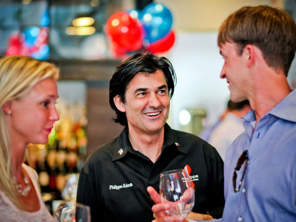 Bastille Day Celebration at Philippe Restaurant + Lounge July 2013 Elizabeth Frolin, Philippe Schmit, Emerson Farrell