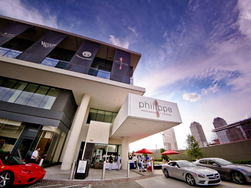 Bastille Day Celebration at Philippe Restaurant + Lounge July 2013 exterior day