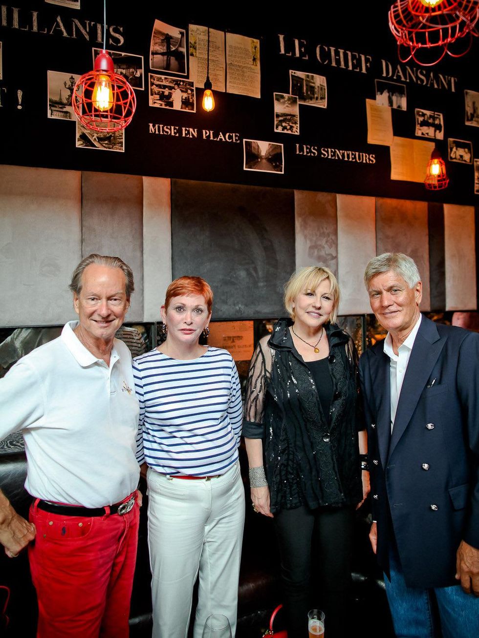 Bastille Day Celebration at Philippe Restaurant + Lounge July 2013 Jim Nored, Karen Krey, June Neidell and Walt Krey