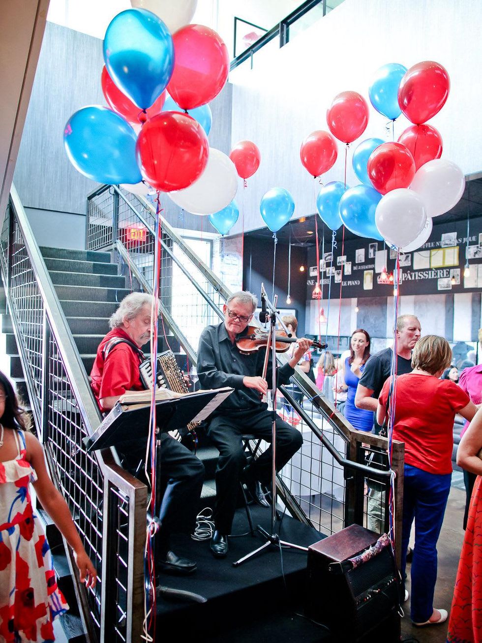 Bastille Day Celebration at Philippe Restaurant + Lounge July 2013 musicians