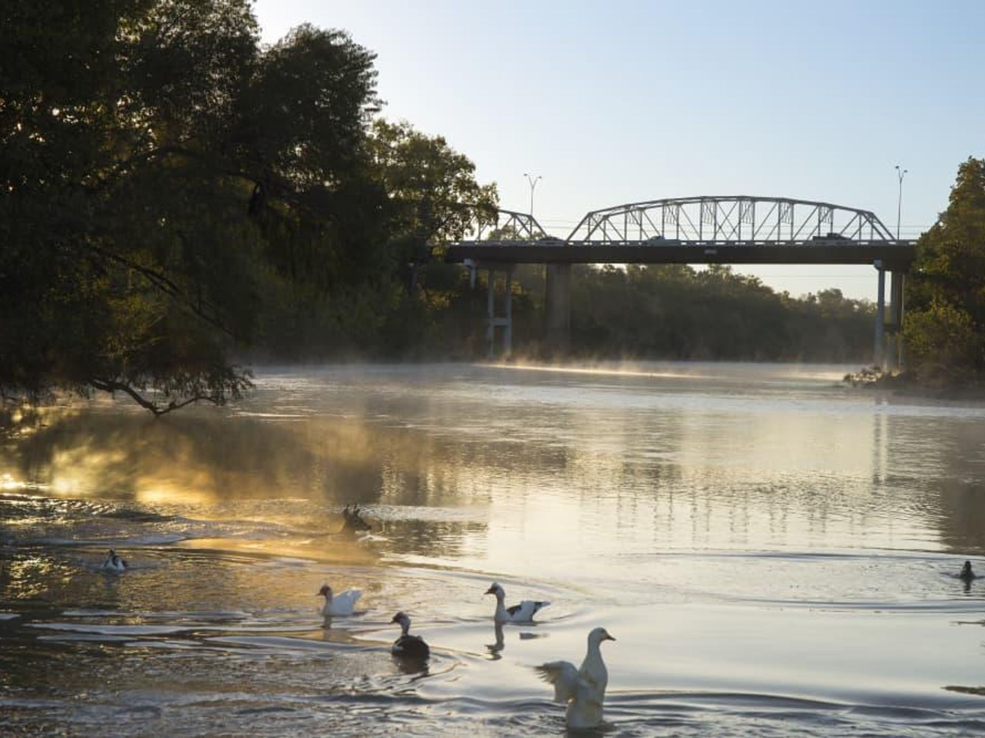 Bastrop downtown bridge