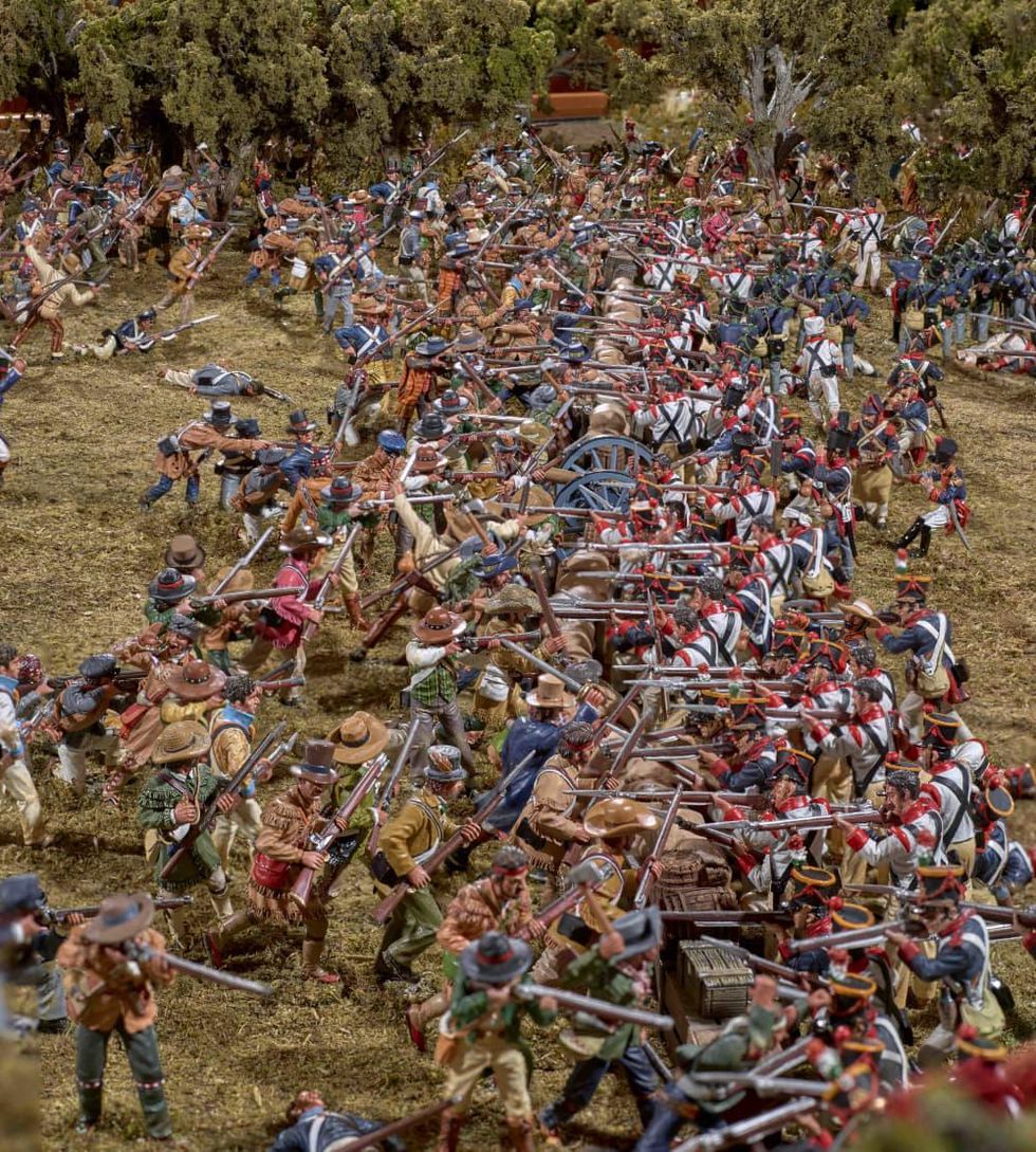 Battle of San Jacinto diorama at Bryan Museum in Galveston