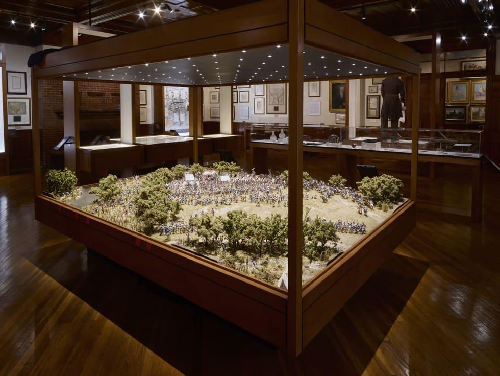 Battle of San Jacinto diorama at Bryan Museum in Galveston