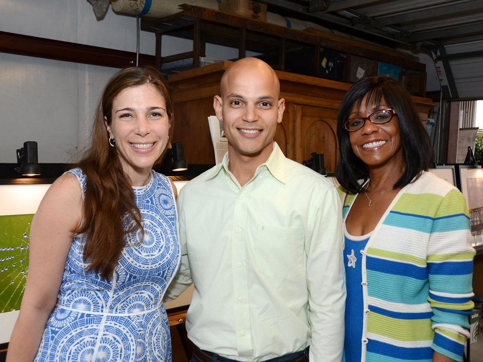 Baylor Teen Health Clinic party May 2013 Dr. Damla Dryden, Daniel Stein, Dr. Wanda Mott