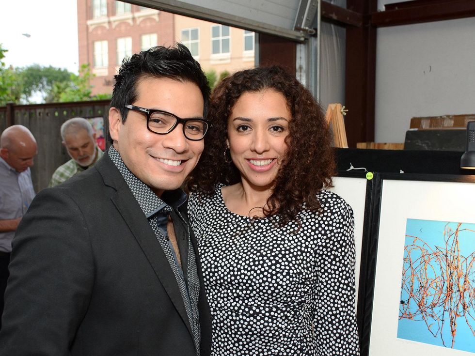 Baylor Teen Health Clinic party May 2013 Edgar Medina, Erika Oropeza