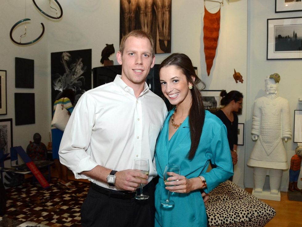 Baylor Teen Health Clinic party May 2013 Gabe Lerner and Lauren Kuck