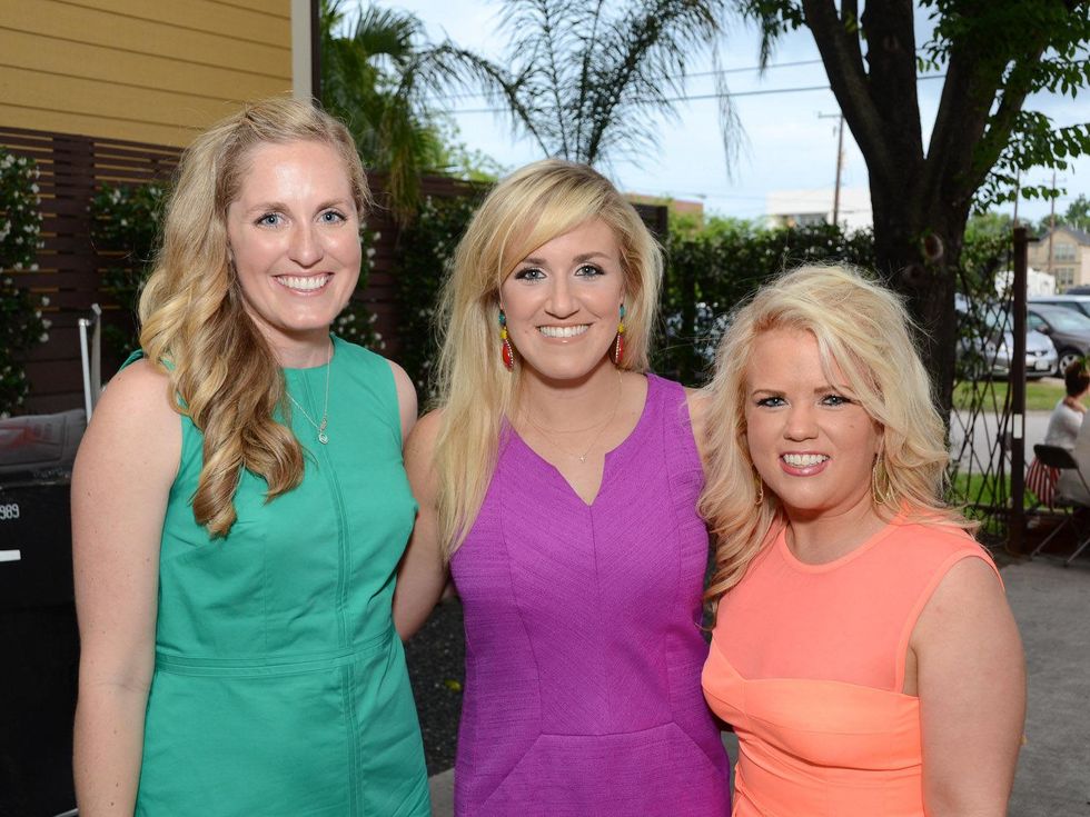 Baylor Teen Health Clinic party May 2013 Gretchen Beiber, Megan Sunday, Beth Bryant