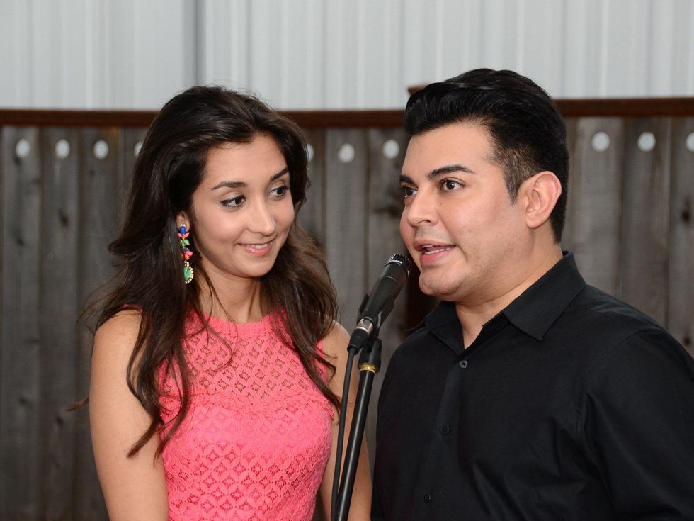 Baylor Teen Health Clinic party May 2013 Hasti Taghi, Edward Sanchez