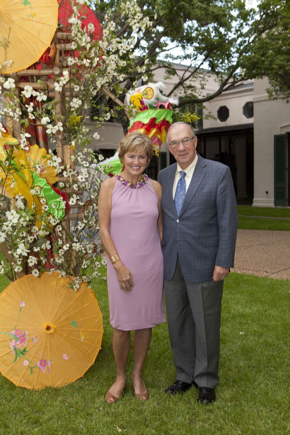 Bayou Bend Garden Party, April 2013, Rolanette Lawrence and Berdon Lawrence