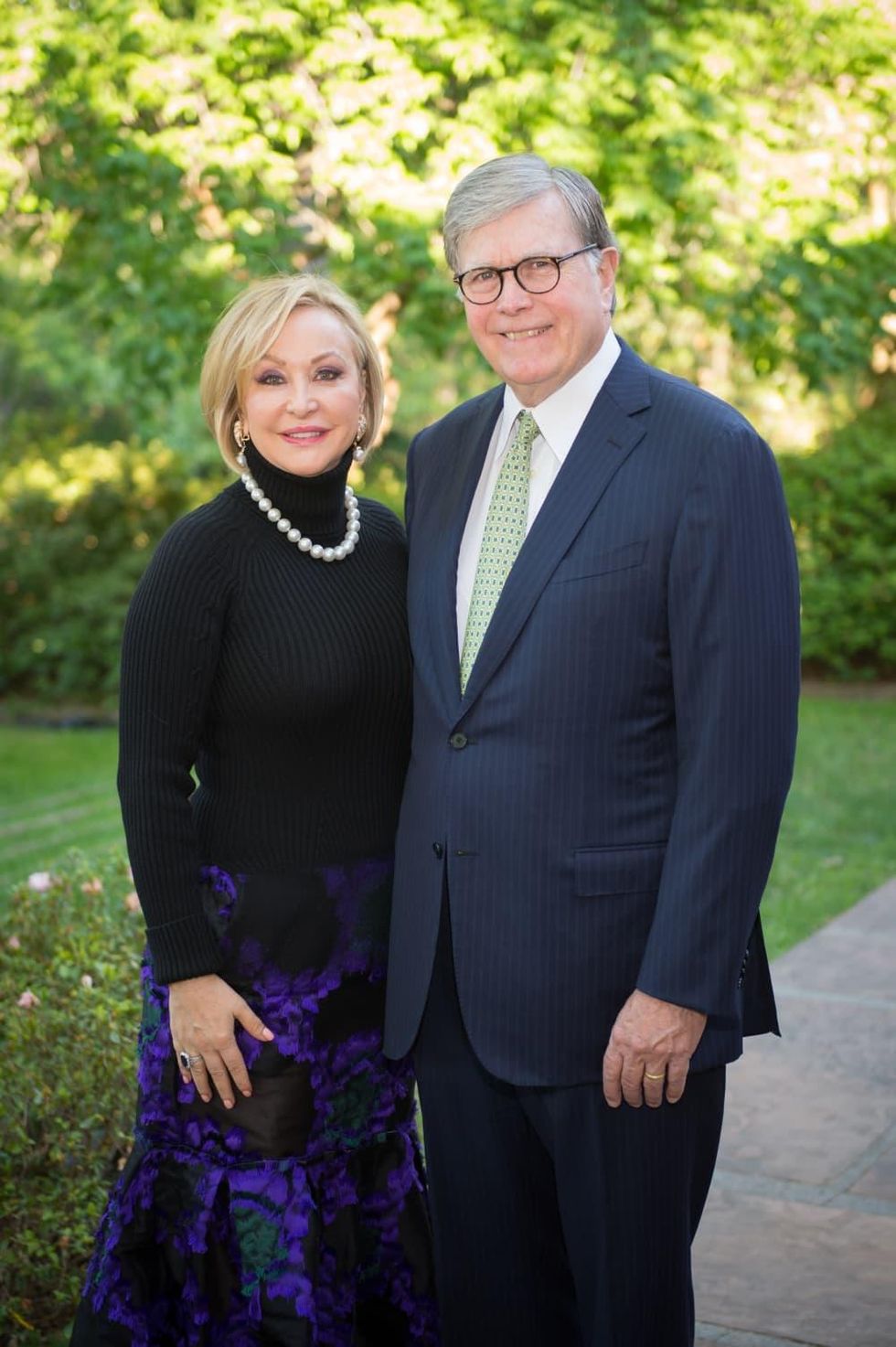 Bayou Bend Garden Party, April 2016, Tina and Joe Pyne