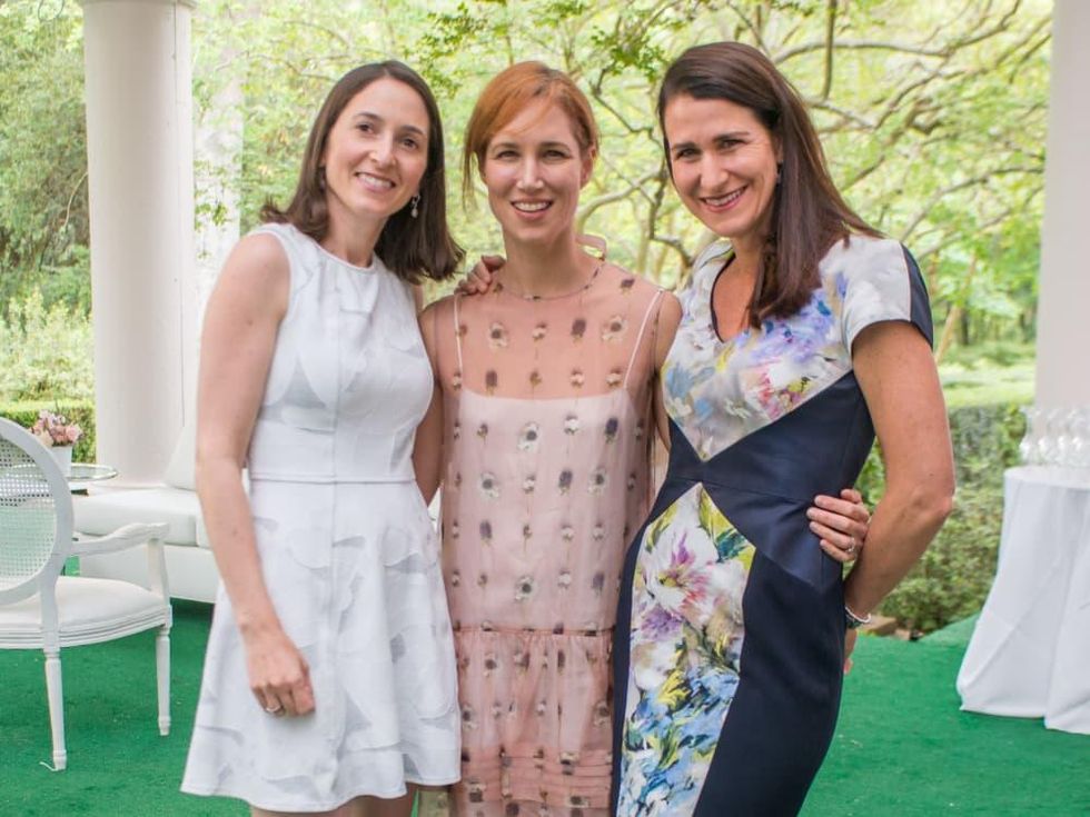 Bayou Bend luncheon, April 2016, Allison Leibman, Carolyn Doros, Kristen Berger