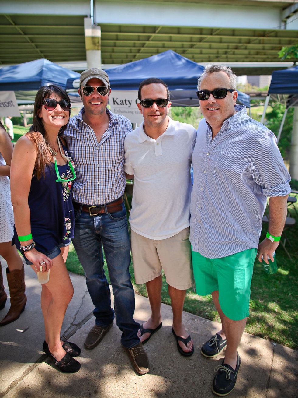 Bayou Buddies Bash April 2013 Caroline Urquhart, John Andell, Tony Essalih and Jason Fuller