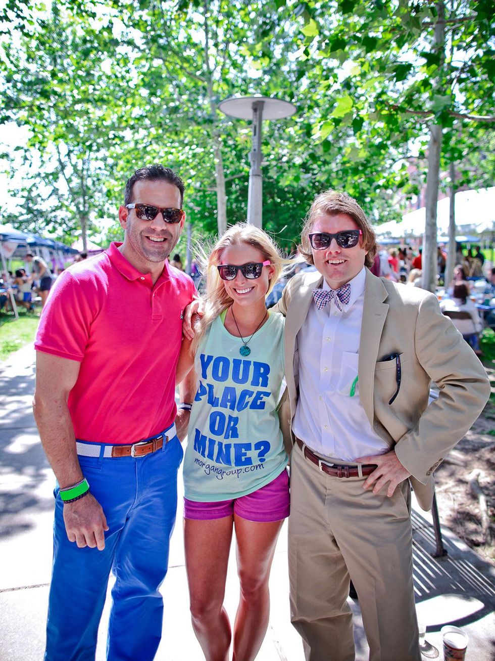 Bayou Buddies Bash April 2013 Tim Rooney, Capri Miller and Warren Hitchcock