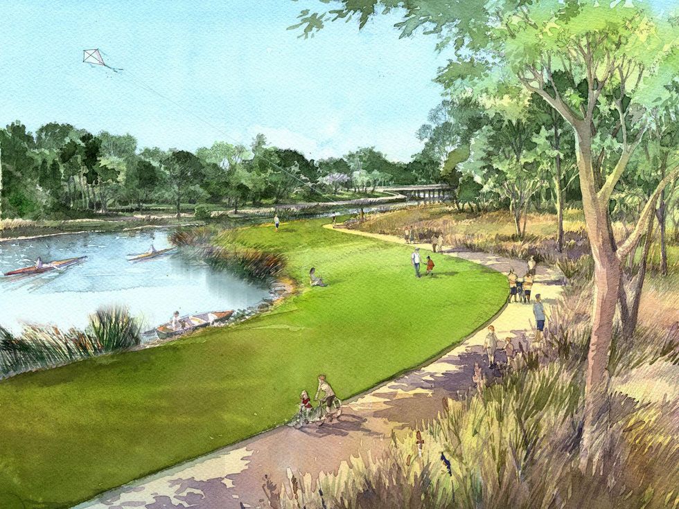 Bayou Greenways 2020 Project rendering October 2013