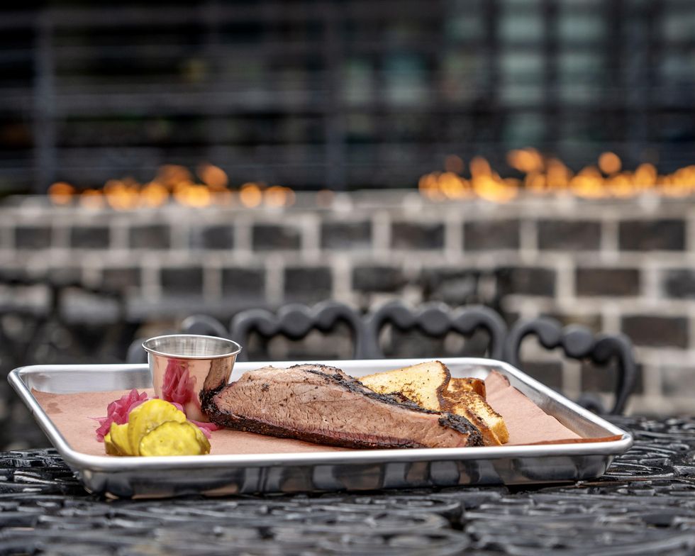 Bayou Heights Bier Garten brisket
