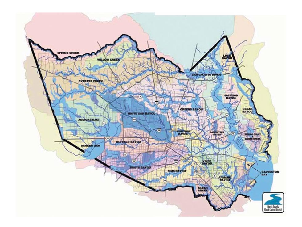 Bayou Preservation Association The Bayou Planting Guide brochure May 2013 watershed map