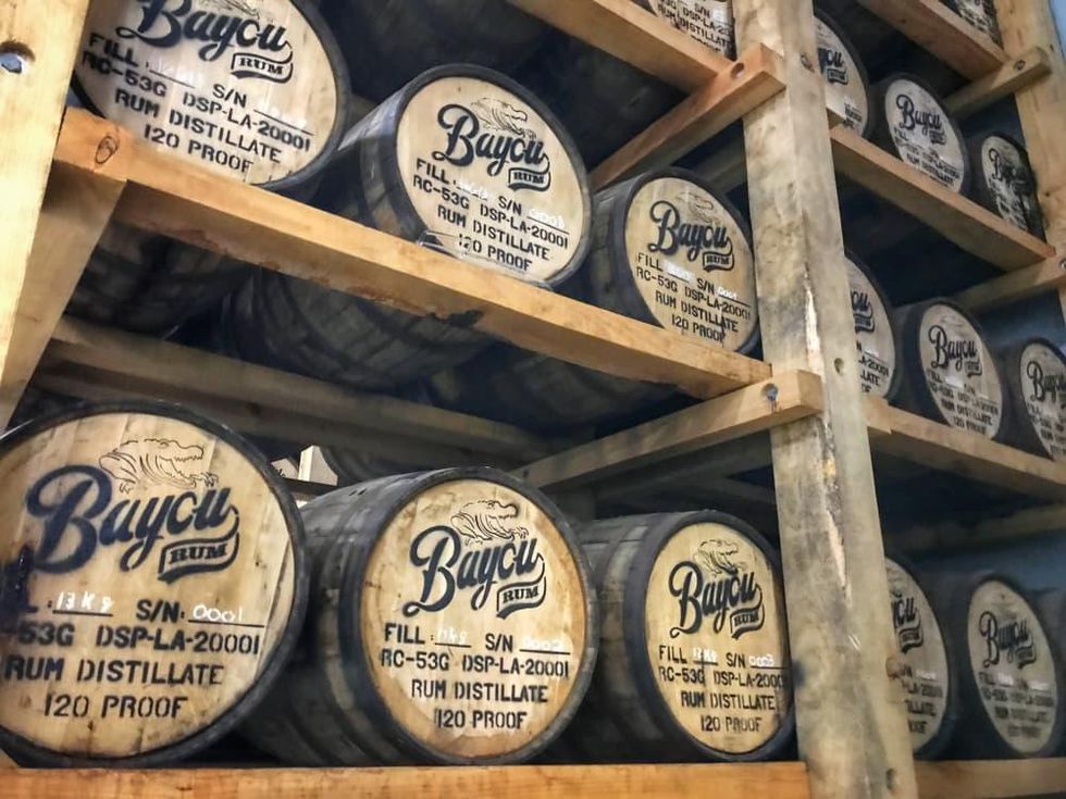 Bayou Rum barrels